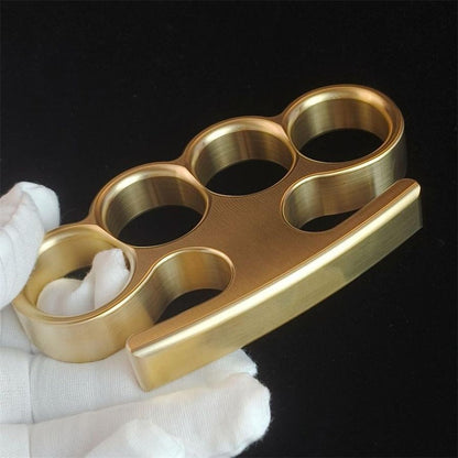 Solid Brass Knuckle Duster Window Breaker Self Defense EDC