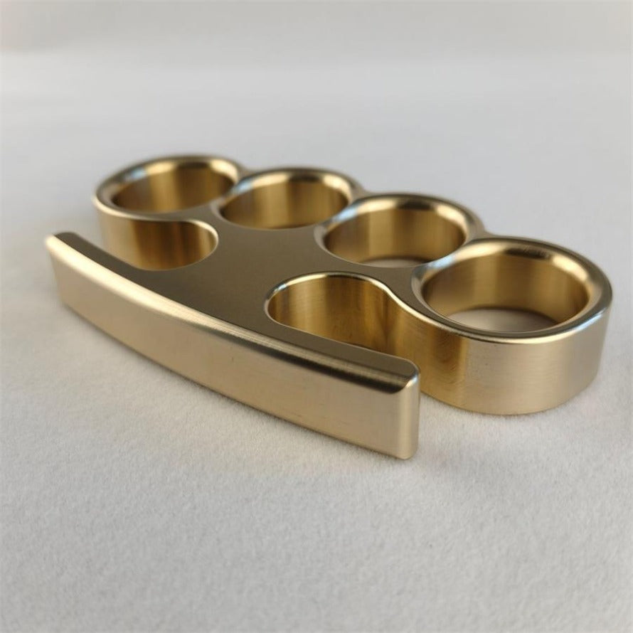 Solid Brass Knuckle Duster Window Breaker Self Defense EDC