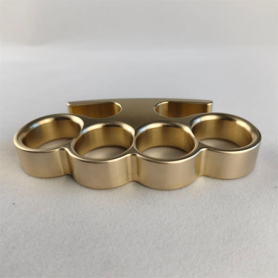 Solid Brass Knuckle Duster Window Breaker Self Defense EDC