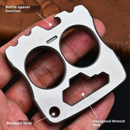 Titanium Knuckle Dusters Smiley Face Multifunctional Bottle Opener