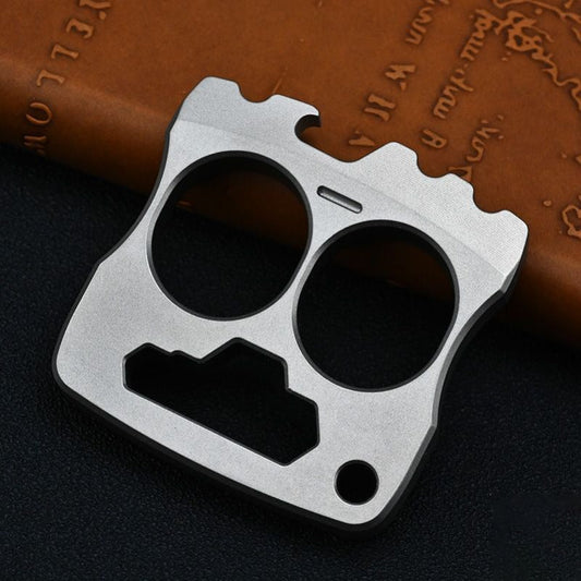 Titanium Knuckle Dusters Smiley Face Multifunctional Bottle Opener