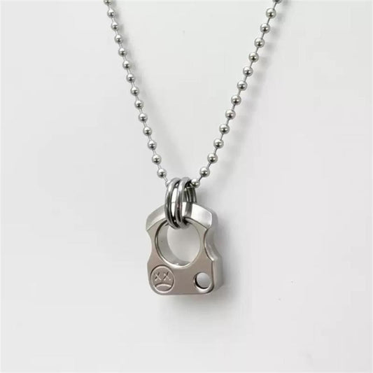 Titanium Small Size Outdoor EDC Knuckle Duster Pendant Tool