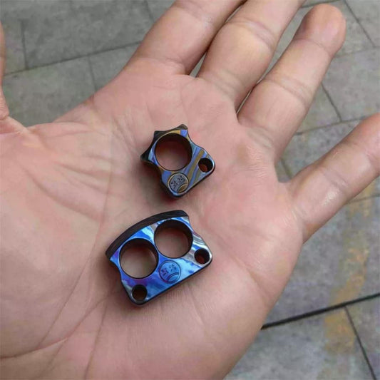 Titanium Small Size Outdoor EDC Knuckle Duster Pendant Tool