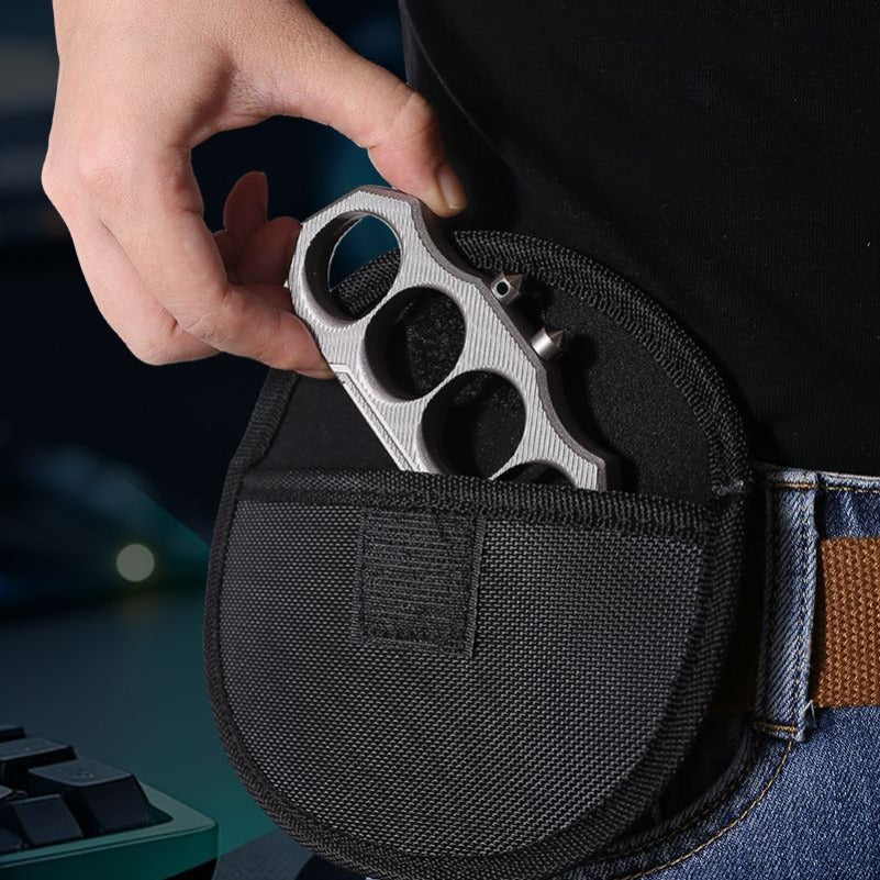 Zinc Alloy Knuckle Dusters Detachable Self Defense Window Breaker