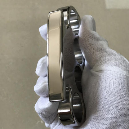 Classic Mirror Steel Knuckle Dusters with Chamfering Design Outdoor Tool
