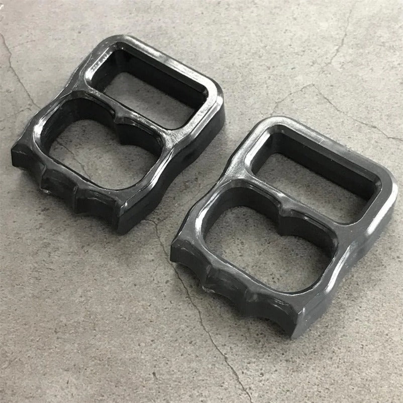 Two-hole Mini Plastic Knuckle Dusters Backpack Pendant