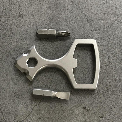 Versatile Titanium Bottle Opener Portable EDC Tool