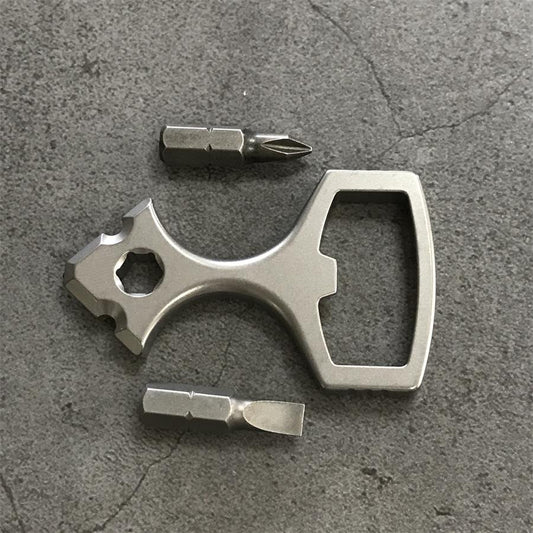 Versatile Titanium Bottle Opener Portable EDC Tool