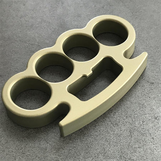 Classic Aluminum Lightweight Knuckle Dusters Built-in Bottle Opening Slot Design EDC Tool