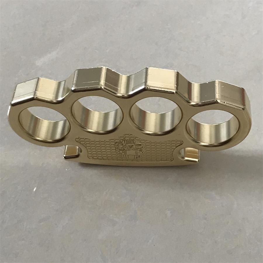Classic Mini Skull Brass Knuckle Dusters Outdoor EDC Tool