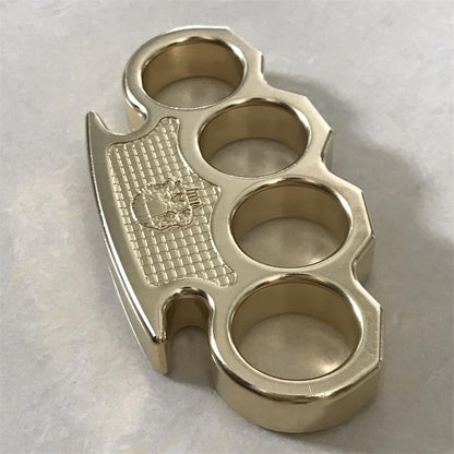 Classic Mini Skull Brass Knuckle Dusters Outdoor EDC Tool