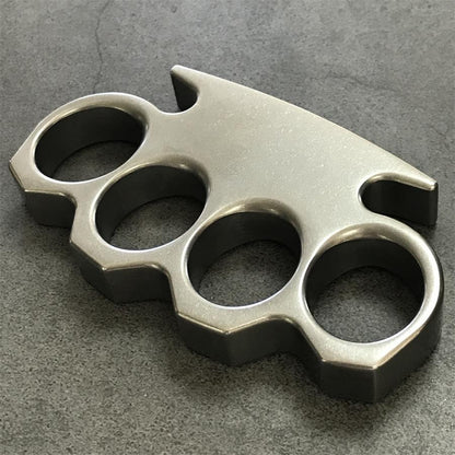 The KING Stonewashed Steel Knuckle Dusters Outdoor Tool