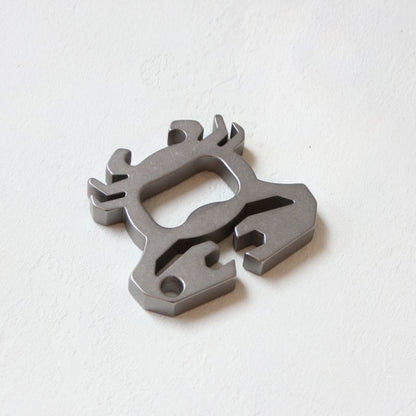 Titanium Crab Bottle Opener EDC Keychain Backpack Tool