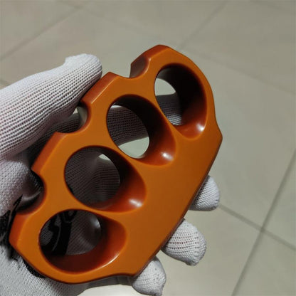 Outdoor Brown Classic Bakelite Knuckle Dusters Light Weight Hand Polishing Tool