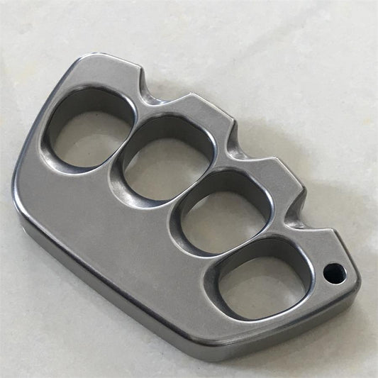 Big Hole Titanium Creative Stonewashed Polished Knuckle Dusters