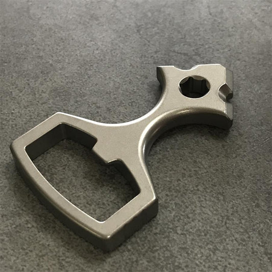 Versatile Titanium Bottle Opener Portable EDC Tool