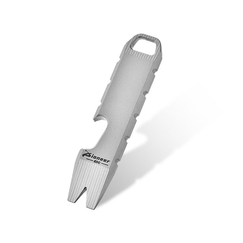 Mini Titanium Bottle Opener EDC Tool Keychain Backpack Easy Carry