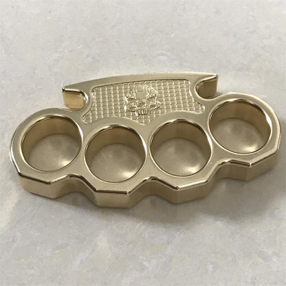 Classic Mini Skull Brass Knuckle Dusters Outdoor EDC Tool