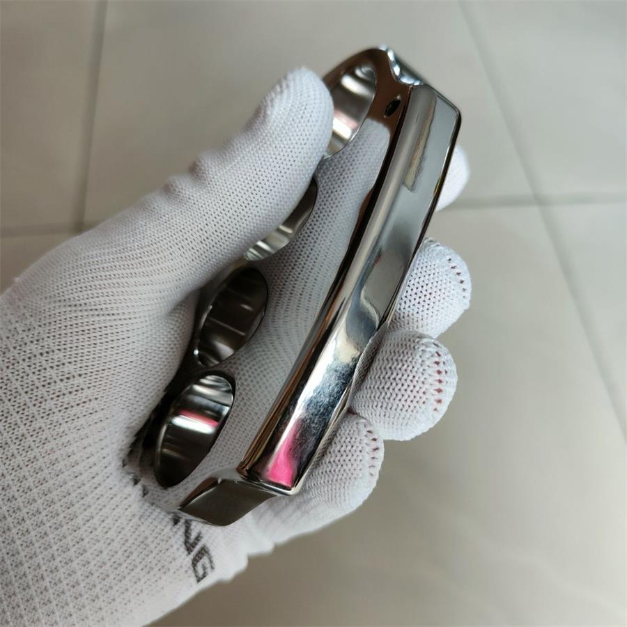 Mirror Polished Titanium Knuckle Dusters Outdoor Tool with Large Chamfer