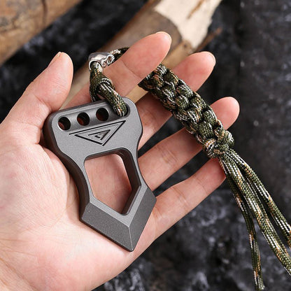Mini Light Portable Knuckle Dusters Backpack EDC Keychain Pendant