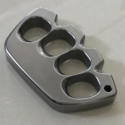 Big Hole Titanium Creative Stonewashed Polished Knuckle Dusters