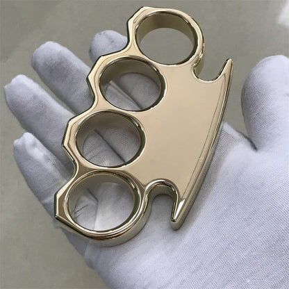 Mirror Polished Classic Brass Large Hole Knuckle Dusters Outdoor Tool
