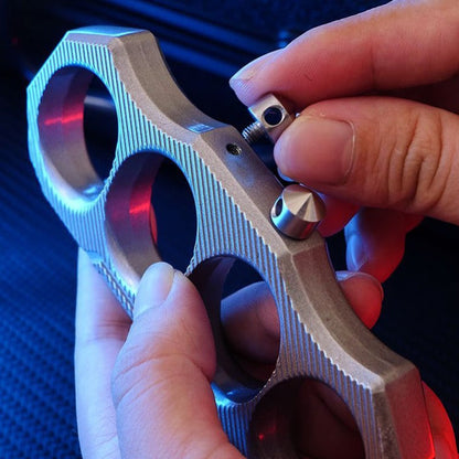 Zinc Alloy Knuckle Dusters Detachable Self Defense Window Breaker